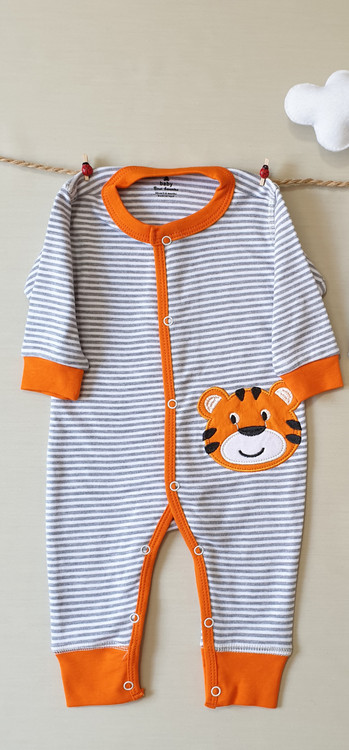 سرهمی راه راه دکمه دار طرح ببر