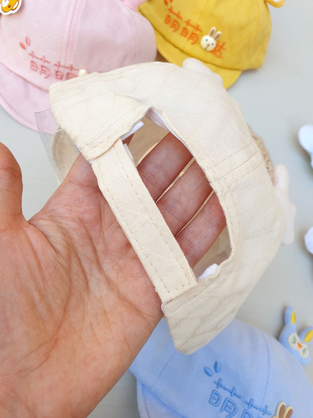 کلاه آفتابی نقابدار بچگانه/نوزادی خرگوشی وارداتی(۶ تا ۱۸ ماه)